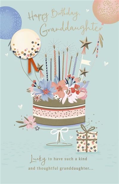 UKG 'Happy Birthday Granddaughter' Birthday Card