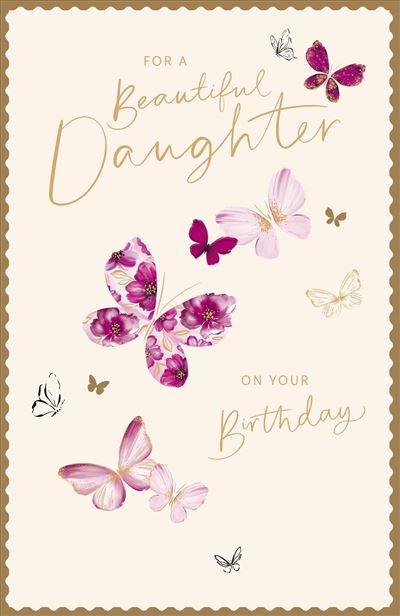 UKG 'For A Beautiful Daughter' Birthday Card