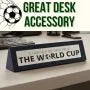 Boxer Wooden Desk Sign - Rather Watch World Cup