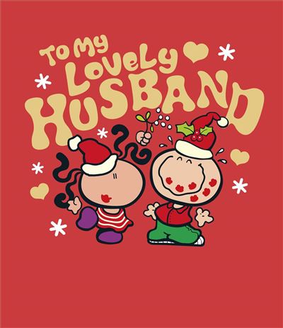UKG 'Bubblegum To My Lovely Husband' Christmas Card