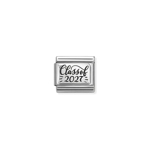 A polished silver metal wall hook with a circular backplate and a straight cylindrical hanging arm, shown against a plain white background.