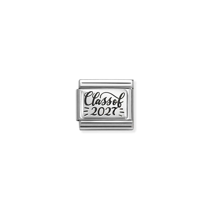 A polished silver metal wall hook with a circular backplate and a straight cylindrical hanging arm, shown against a plain white background.