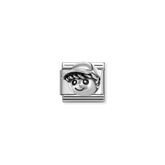 Nomination Classic Silver Oxidised Symbols Boy Charm