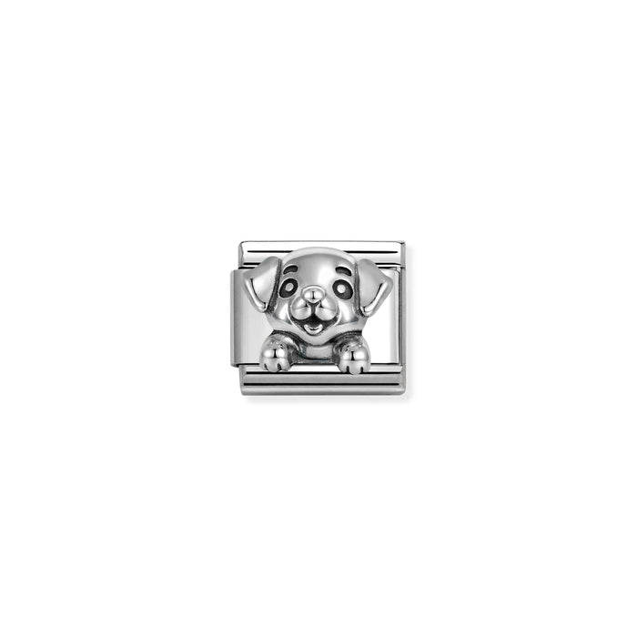 Nomination Classic Oxidised Symbols Silver Dog Charm