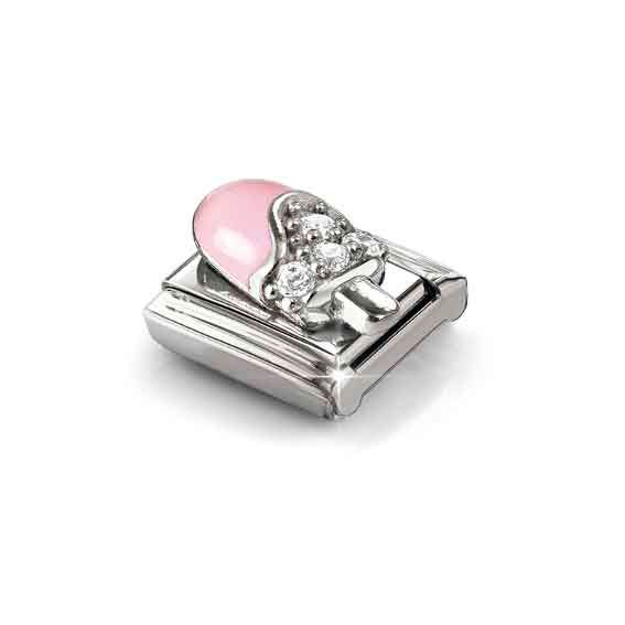 Nomination Classic White Pink Ice Cream Charm