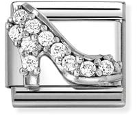 Nomination Classic White High Heel Shoe Charm