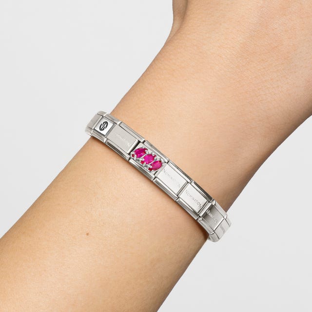 Nomination Classic Red  Trilogy Silver Charm