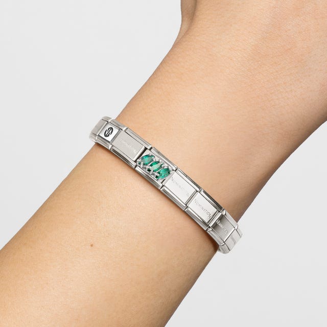 Nomination Classic Green  Trilogy Silver Charm