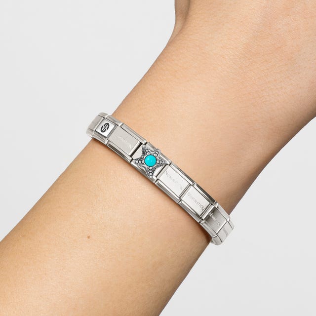 Nomination Classic Turquoise Starfish Silver Charm