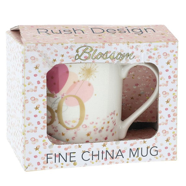 Rush Blossom 50th Birthday Mug