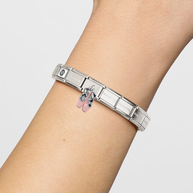 Nomination Classic Pink Ballet Shoes Silver Charm