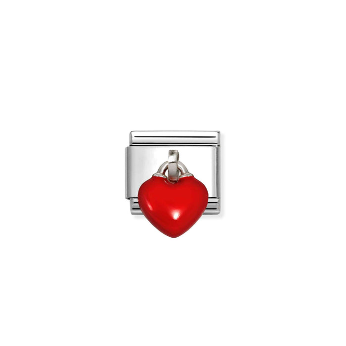 Nomination Classic Silver 3D Charms Enamel Red Heart Charm