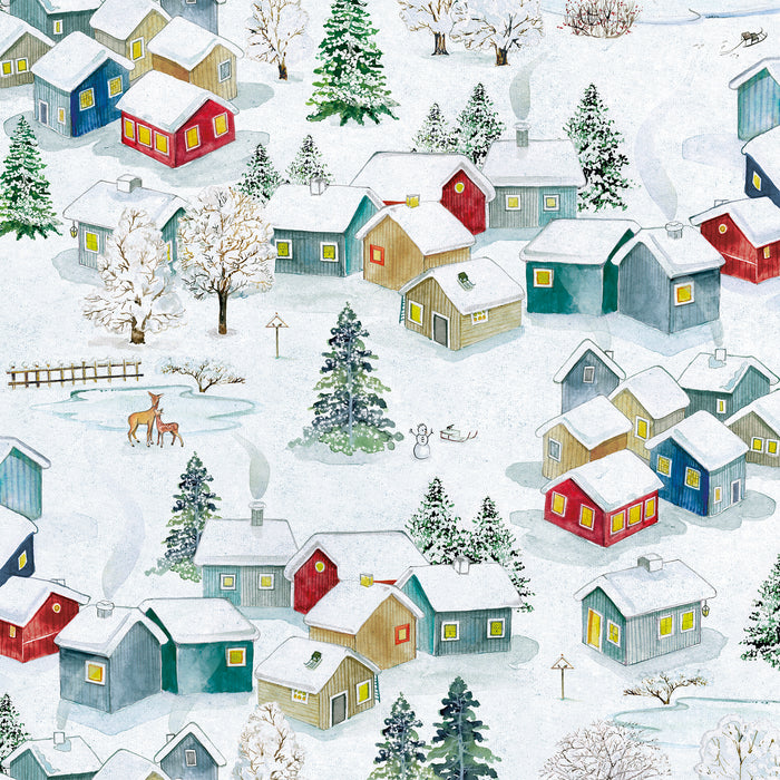 Paesaggio D´Inverno Christmas Napkins 33x33cm