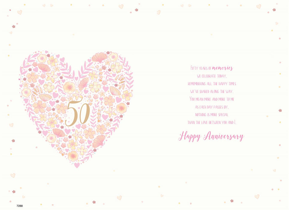 ICG 'Wonderful Wife Golden Anniversary 50th' Anniversary Card