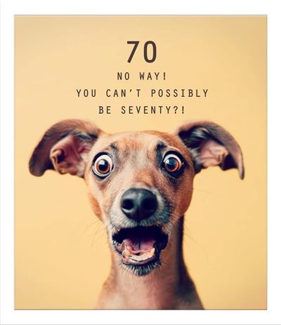 UKG '70 No Way!' Birthday Card