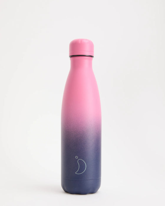 Chilly's Gradient Water Bottle Pink Navy 500ml