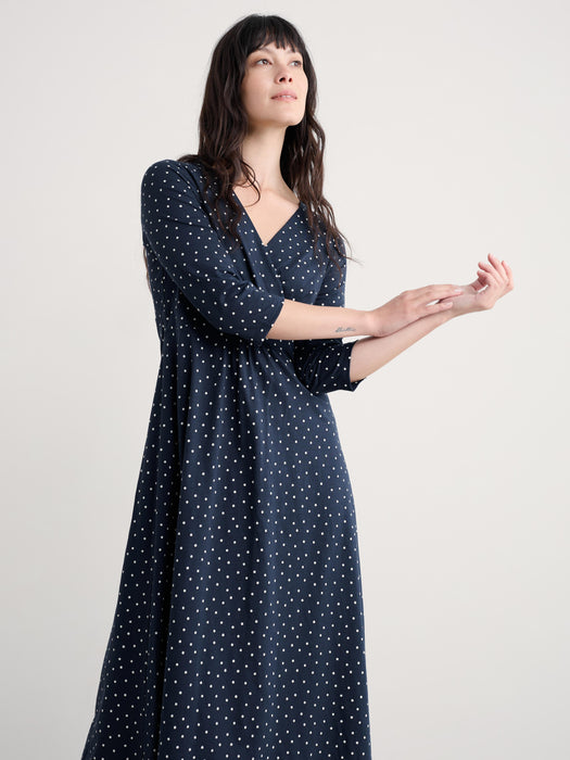 Seasalt Women's 3/4 Chapelle Dress In Rustic Spot Maritime