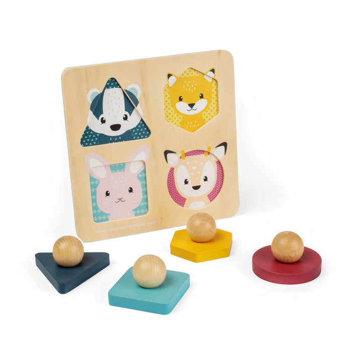 Bigjigs Woodland Animal Shape Matching Puzzle