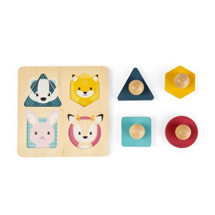 Bigjigs Woodland Animal Shape Matching Puzzle