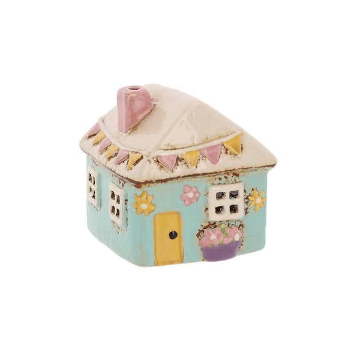 Village Pottery Garden Mini House Tealight