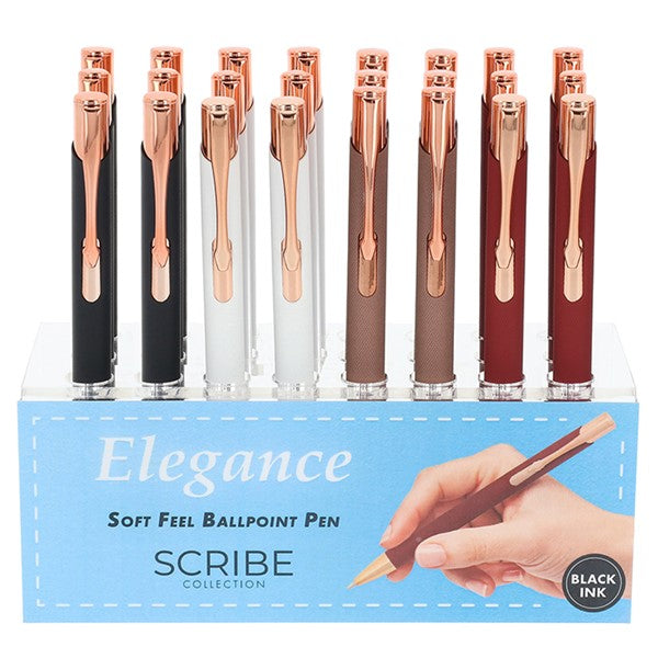 Scribe Elegance Soft Feel Rose Gold Pen