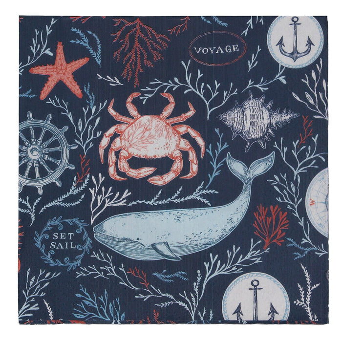 Gisela Graham Sea Life Pack/20 Paper Napkins