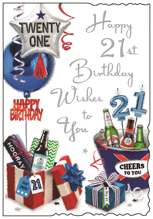 Jonny Javelin 'Happy 18th Birthday Wishes' Birthday Card