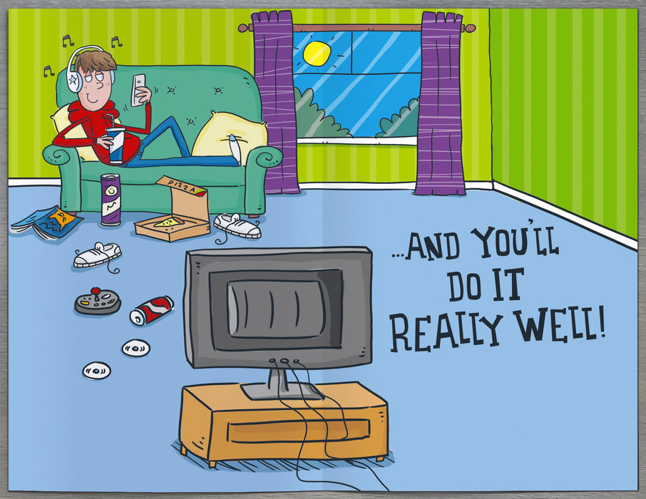 UKG 'Young Adult 13th Boy' Birthday Card