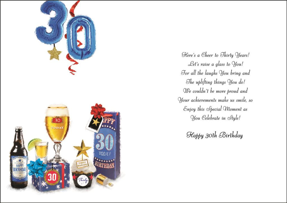 Jonny Javelin 'To A Wonderful Son On Your 30th ' Birthday Card
