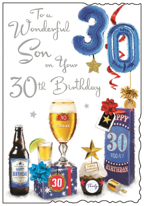 Jonny Javelin 'To A Wonderful Son On Your 30th ' Birthday Card
