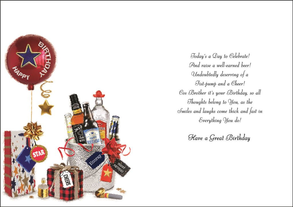 Jonny Javelin 'To A Wonderful Brother' Birthday Card