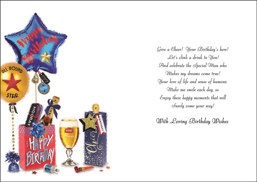 Jonny Javelin 'To My Special Husband With Love' Birthday Card
