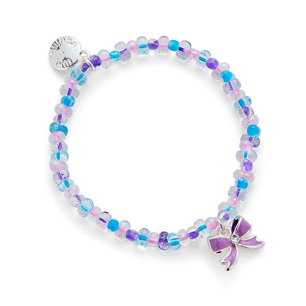 Equilibrium Girls Pretty Bow Silver Plated Bracelet
