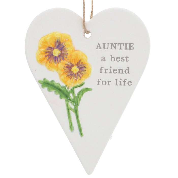Daisyfield Hanging Heart Auntie