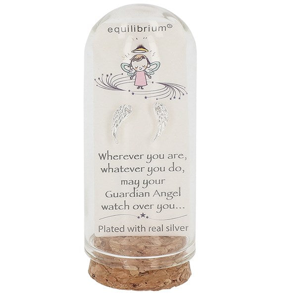 Equilibrium With Love Guardian Angel Earrings