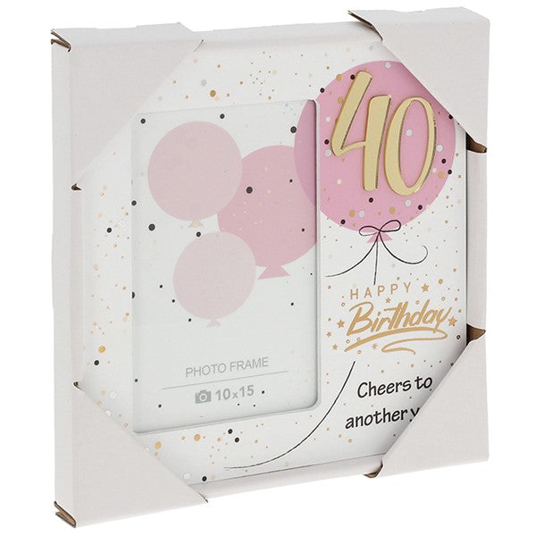 Celebration Birthday Photo Frame 40th
