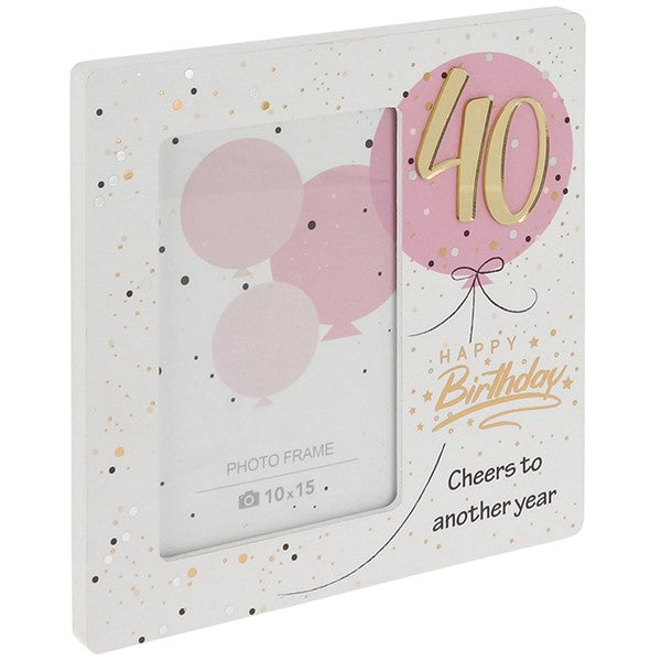 Celebration Birthday Photo Frame 40th