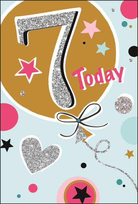 Jonny Javelin '7 Today' Birthday Card