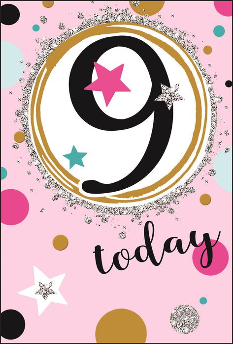 Jonny Javelin '9 Today' Birthday Card