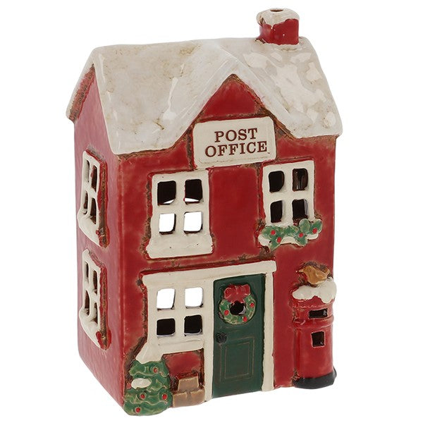 Village Pottery Xmas Post Office Tealight