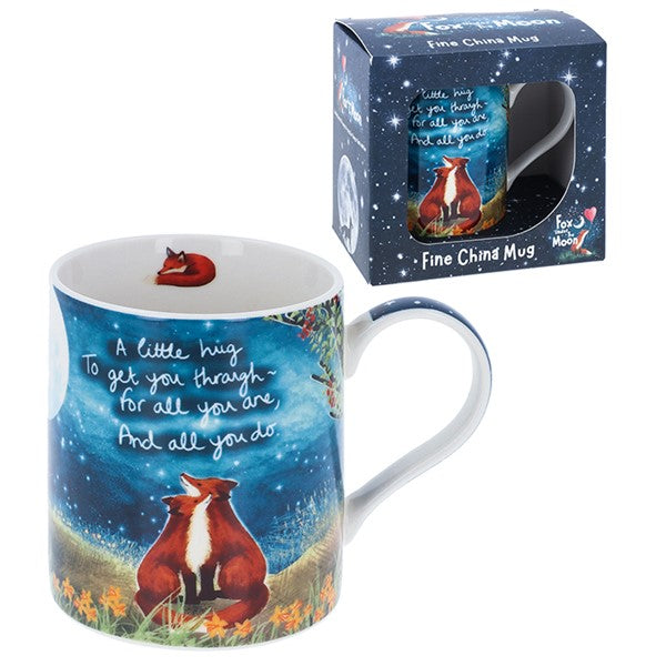 Fox Under The Moon Boxed Mug Little Hug