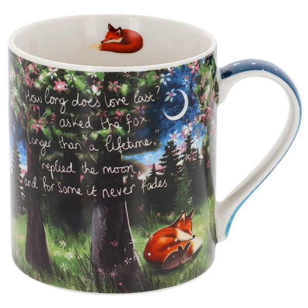 Fox Under The Moon Boxed Mug Love