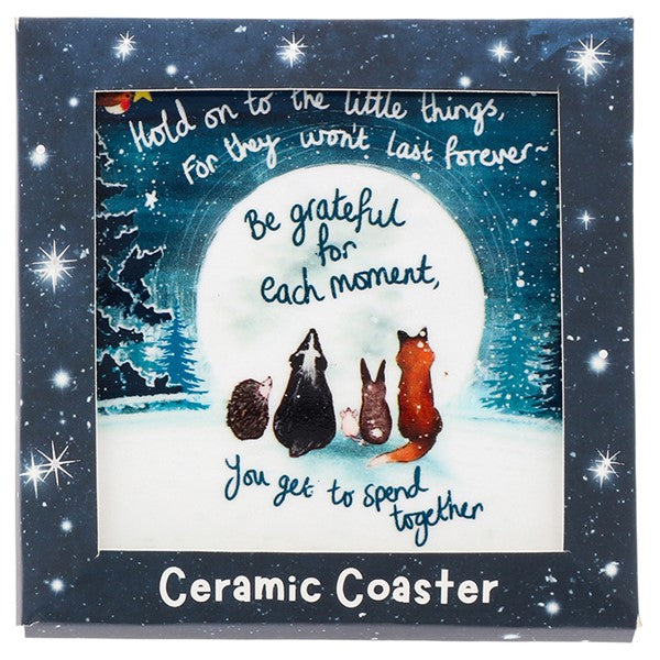 Fox Under The Moon Coaster Grateful