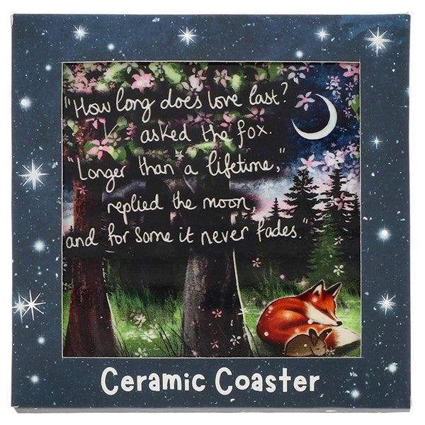 Fox Under The Moon Coaster Love