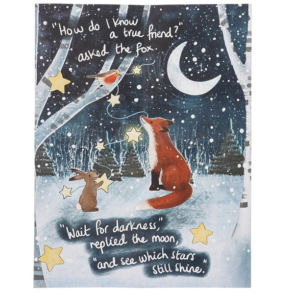Fox Under The Moon Jigsaw Friendship