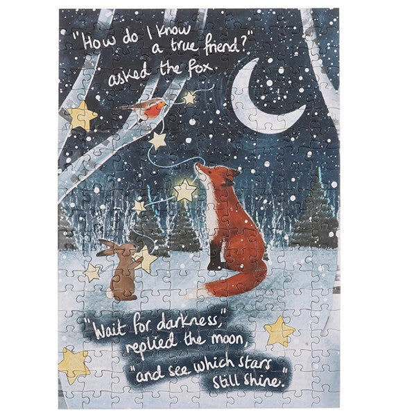 Fox Under The Moon Jigsaw Friendship