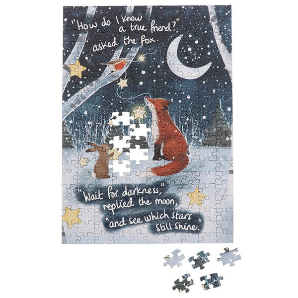 Fox Under The Moon Jigsaw Friendship