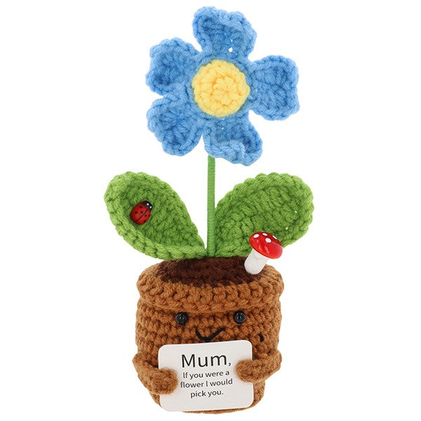 Crochet Smiley Pot Mum