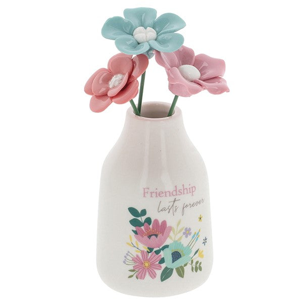 Bright Blooms Vase Of Flowers Friendship