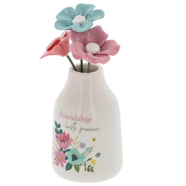 Bright Blooms Vase Of Flowers Friendship